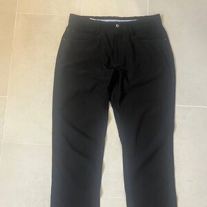 Men’s golf pants, black FootJoy golf pants